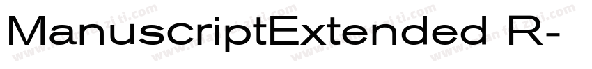 ManuscriptExtended R字体转换